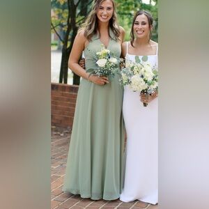 Azazie Sage Green Bridesmaid Dresses
